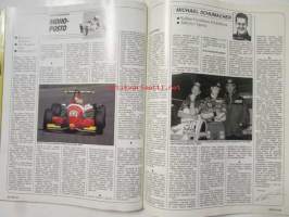 Vauhdin maailma 1994 nr 9 -mm. Formula 1 Unkari, Belgia, Keräilykuvassa Tommi Mäkinen, Rata-SM Alastaro, Jaquar XK120, Power Meet Malmi, Historic GP Alastaro,