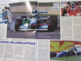 Vauhdin maailma 1994 nr 4 -mm. Formula 1 Brasilia GP ja moottorit, Ralli-MM Portugal, F1 moottori tehopakkauksia vailla vertaa, Rata-SM Kemi, Geneven autonäyttelyn
