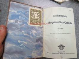 Auskunstsbuch über Morgenländische Teppiche -itämaisia mattoja, 53 kuvasivua