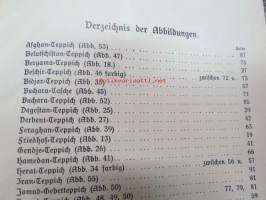 Auskunstsbuch über Morgenländische Teppiche -itämaisia mattoja, 53 kuvasivua