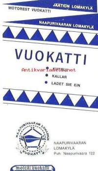 Kainuun kesätapahtumat, majoituskohtet ja Vuokatti 1971 - matkailuesite  2 kpl