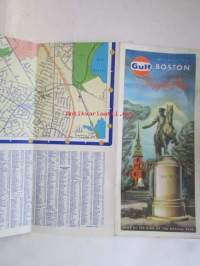 Gulf / Meropolitan Boston and cape cod, Tourgide Map and Boston street Map.