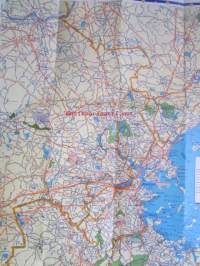 Gulf / Meropolitan Boston and cape cod, Tourgide Map and Boston street Map.