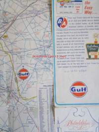 Gulf / Meropolitan Philadelphia, Tourgide Map.