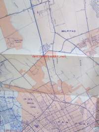 Gulf / Meropolitan San Jose Tourgide Map, also index to streets.