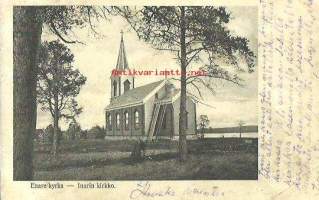 Inari kirkko - paikkakuntakortti, kulkenut  15.11.1920 merkki pois