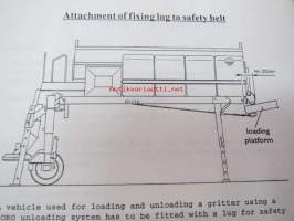 N90 gritter roro loading / unloading platform User´s manual -lastauslaitteen käyttöohje englanniksi