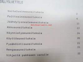 Caterpillar Käyttö- &amp; huoltosuosituksia talvikaudeksi
