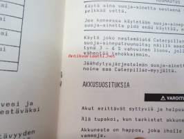 Caterpillar Käyttö- &amp; huoltosuosituksia talvikaudeksi