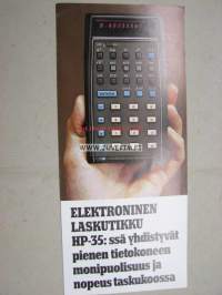 Hewlett Packard HP35 kalkylaattori -myyntiesite