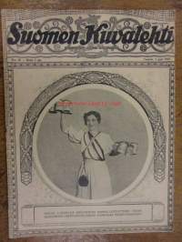 Suomen Kuvalehti 1919 / 18. 3.5.1919.sis mm,Kansikuva Helmi Lindelof.Kullanhuuhdonta jättiläiskoneilla.Lahden suojeluskunta.Porin sk,sivun juttu.