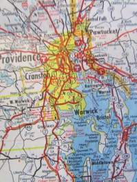 TEXACO / Massachusetts Connecticut Rhone Island route map