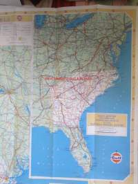 GULF / Georgia and North Carolina and South Carolina, Tourgide map
