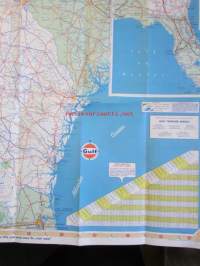 GULF / Georgia and North Carolina and South Carolina, Tourgide map