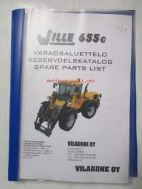 Wille 655c varaosaluettelo, reservdelskatalog, spare parts list, valmistenumerosta 119001 eteenpäin, tillverkningsnummer, production number
