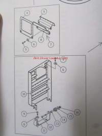 Wille 655c varaosaluettelo, reservdelskatalog, spare parts list, valmistenumerosta 119001 eteenpäin, tillverkningsnummer, production number