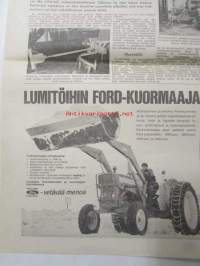 Koneviesti 1966 nr 2 -mm. Maataloustutkimus - käytännön tutkimus, Ajankohtaista putkilypsykoneista, Mikä on Elmian tulevaisuus, Säilöperuna tulee kuvaan,