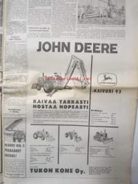 Koneviesti 1965 nr 21 -mm. Katkosilppuristo suurempi malli, Rautiainen voittamaton, Lisääkö nelipyöräveto vetovoimaa, Pyörä työvälineenä,