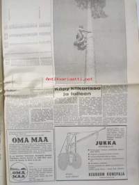 Koneviesti 1965 nr 21 -mm. Katkosilppuristo suurempi malli, Rautiainen voittamaton, Lisääkö nelipyöräveto vetovoimaa, Pyörä työvälineenä,