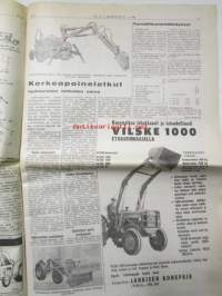 Koneviesti 1965 nr 14 -mm. Heinätyönäytökset Mäntän näyttelyssä, Uusi haponlisäyslaite, Turvakehyskysymys &quot;jumissa&quot;, Tietoa ja käytäntöä konemiehille,