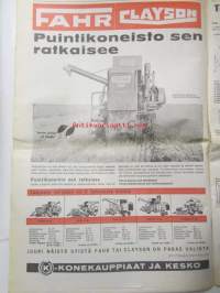 Koneviesti 1965 nr 14 -mm. Heinätyönäytökset Mäntän näyttelyssä, Uusi haponlisäyslaite, Turvakehyskysymys &quot;jumissa&quot;, Tietoa ja käytäntöä konemiehille,
