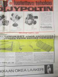 Koneviesti 1965 nr 6 Kannessa mainos:  Uudet Ford-traktorit ovat sitkeävetoisia ja edullisia. Konekonsulenttien jatkokoulutuspäivät Helsingissä 1-6.3.1965