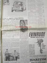 Koneviesti 1965 nr 6 Kannessa mainos:  Uudet Ford-traktorit ovat sitkeävetoisia ja edullisia. Konekonsulenttien jatkokoulutuspäivät Helsingissä 1-6.3.1965