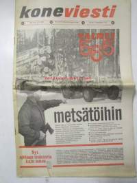 Koneviesti 1965 nr 3 -mm. Kotimainen koneiden pikakytkin sarjatuotantoon, Traktorin vetokyky vetopyörien kitka ja tehohäviöt, Uusi tehdas ja uudet aurat, Mitä