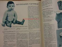 Kodin Pukimet  1959 / 2 .sis mm.Tyttären helleasu,kaavoin.Kesälaukku,kangaslaukku.Batiikki.ym