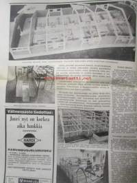 Koneviesti 1970 nr 10 -mm. Lehmät liukuhihnalla, Emakot häkeissä ja porsaat pattereissa, Kasvinsuojeluruiskun kunnostus, Silppurit tekniset tiedot ja kuvat,