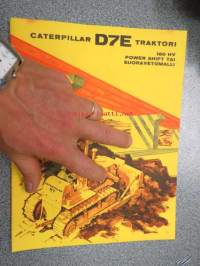 Caterpillar D7E traktori (telapuskukone) 160 hv power shift tai suoravetomalli -myyntiesite