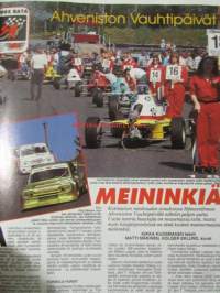 Vauhdin Maailma 1995 nr 7 -mm. Formula 1 Espanja, Monaco ja Kanada GP.t, Indy 500, SM-Rata Ahvenisto, Jyväskylän suurajot, Lontoo-Mexico ralli, Ralli-MM Kreikka,