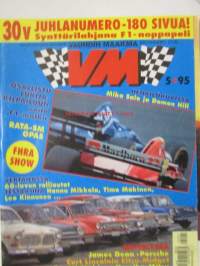 Vauhdin Maailma 1995 nr 5 -mm. Formula 1 Argentiina Mika Salo ykköseen yllättäjä, F1 noppapelin säännöt, Damon Hill tuleva mestariko, Sprint &amp; KRC opas,