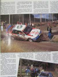 Vauhdin Maailma 1995 nr 9 -mm. Formula 1 Saksa ja Unkari GP:t, Trial-MM Helsinki, Ralli-MM Historic, Rata-SM Jurva, Sport 2000 rata-autoilun pelastus,  MCLaren GTR,