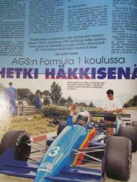 Vauhdin Maailma 1995 nr 9 -mm. Formula 1 Saksa ja Unkari GP:t, Trial-MM Helsinki, Ralli-MM Historic, Rata-SM Jurva, Sport 2000 rata-autoilun pelastus,  MCLaren GTR,