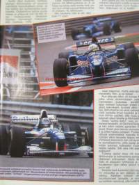 Vauhdin Maailma 1995 nr 10 -mm. Formula 1 Spa ja Monza GP:t, AMG C36, Berndt Scneiderin DTM Mersu, Formula K-MM Ranska, Gilles mestari INDYCAR, Rallicross-EM Ruotsi