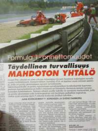 Vauhdin Maailma 1996 nr 12 -mm. Formula 1 Citroen Saxo 1.4 SX, Nissan Primera Sport Deck, Saksan STT sarja, Palm Sprins GP, Offroad-Land Rover, Elämäni kisa Seppo