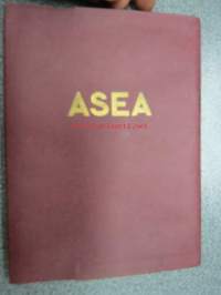 ASEA -taloon tulleen uuden työntekijän kansio, jossa asiaa mm. Västerås tehtaista, kaupungista, lomanviettomahdollisuuksista jne.