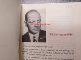 ASEA -taloon tulleen uuden työntekijän kansio, jossa asiaa mm. Västerås tehtaista, kaupungista, lomanviettomahdollisuuksista jne.