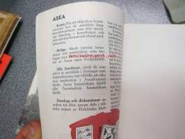 ASEA -taloon tulleen uuden työntekijän kansio, jossa asiaa mm. Västerås tehtaista, kaupungista, lomanviettomahdollisuuksista jne.