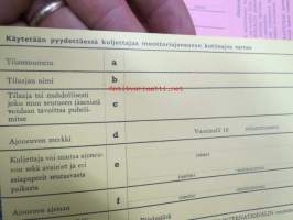 AK Autoklubi / SOS International -yhteinen turvapaketti helpottamaan automatkailua - Huom! Sisältää käyttämättömät SOS Shekit alkuperäisessä vihossaan