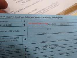 AK Autoklubi / SOS International -yhteinen turvapaketti helpottamaan automatkailua - Huom! Sisältää käyttämättömät SOS Shekit alkuperäisessä vihossaan