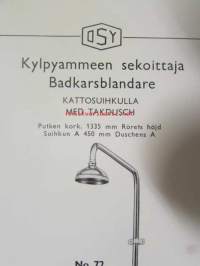 Vesijohtovarusteet - Sanitetsarmatur