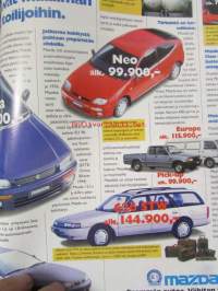 Vauhdin Maailma 1996 nr 2 -mm. Formula 1 maailman kuulumiset, Heavy Metal Bruce Kimmenin sikanopea malmikasa, Enfield Bullet 500 tehty siellä sun täällä, Aarno