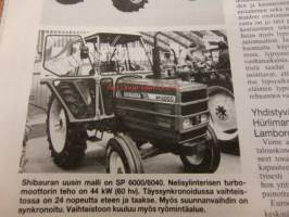 Koneviesti 1986 / 5 sis mm,.Ryhmäesittely;Pintalevittimet.Suursäkkien valmistuksessa ei saa olla heikkoa lenkkiä.Suursäkkinostimet,lavanostimet.Kääntävä