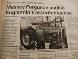 Koneviesti 1986 / 5 sis mm,.Ryhmäesittely;Pintalevittimet.Suursäkkien valmistuksessa ei saa olla heikkoa lenkkiä.Suursäkkinostimet,lavanostimet.Kääntävä