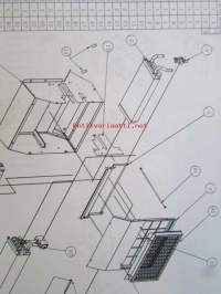 Wille 655c varaosaluettelo, reservdelskatalog, spare parts list, valmistenumerosta 116001 eteenpäin, tillverkningsnummer, production number