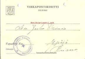 Kauran, sekaviljan ja korsirehun takavarikkoilmoitus 10.12.1940