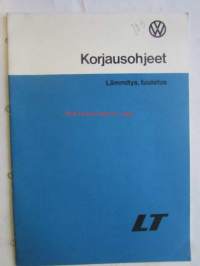 Volkswagen  korjausohjeet LT, lämmitys ja tuuletus, julkaistu elokuu 1978 korvaa aiemman kesäkuu 1975 julkaistun korjausohjevihkon.