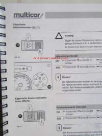 Multicar Spezialfahrzeug FUMO hydrostat, Euro IV, Bedienungs und Wartungsanleitung. Ausgabe 1.2-01.2009